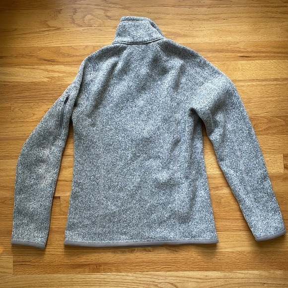 Patagonia Better Sweater Quarter 1/4 Zip Pullover Grey Jacket Fleece Women S - Picture 4 of 6